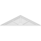 Ekena Millwork Peaked Cap 3 Spoke Architectural Grade PVC Pediment, 48"W x 13"H x 2"P (Pitch 6/12) PEDPS048X130PKC03 - alternate 2